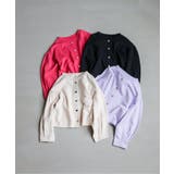 お花ボタンショートカーディガン | F.O.Online Store | 詳細画像4