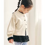 アイボリー | お花ボタンショートカーディガン | F.O.Online Store
