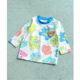 オフホワイト | tiny bear Palette 総柄Tシャツ | F.O.Online Store