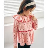 ピンク | フリル衿ペプラムリブトップス | F.O.Online Store