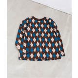 ブラウン | 【リンク】ジャガード総柄Tシャツ  | F.O.Online Store