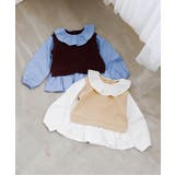 襟フリルベストドッキングトップス | F.O.Online Store | 詳細画像8