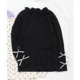ブラック | WEB限定 袖リボンリブTシャツ | F.O.Online Store