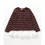 WEB限定 アソートボーダー裾フリルトップス | F.O.Online Store | 詳細画像2 