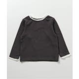 チャコール | ハート針抜きフリルTシャツ | F.O.Online Store