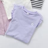 ラベンダー | ワンポイント肩フリルTシャツ|7days Style | F.O.Online Store