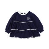 ネイビーブルー | WEB限定 ワッフルティアードなみなみライントップス | F.O.Online Store