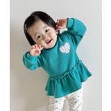 ミント | 【新色追加】ワッフルペプラムハートモチーフTシャツ | F.O.Online Store