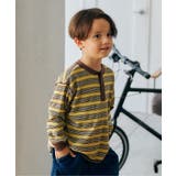 イエロー | 【リンク】ヘンリーネックマルチボーダーTシャツ | F.O.Online Store