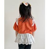 肩フリルフラワーモチーフTシャツ | F.O.Online Store | 詳細画像12 