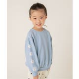 サックス | WEB限定 袖モチーフトレーナー/7days Style | F.O.Online Store