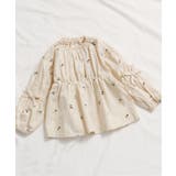 アイボリー | 【リンク】袖リボンハート・さくらんぼ刺繍チュニック_RP | F.O.Online Store