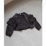 チャコール | シャツコールボリュームフリルブラウス | F.O.Online Store