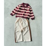 ピンク | ボーダートップス&ラインパンツセットアップ  10分丈 | F.O.Online Store