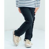 ブラック | サイドフリルストレート/7days Style pants  10分丈 | F.O.Online Store