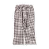 チェック柄 | バックリボンフレアカットパンツ _RP  10分丈 | F.O.Online Store
