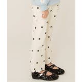 アイボリー | WEB限定 裾スカラップカットソーパンツ 10分丈 | F.O.Online Store