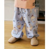 サックス | 【リンク】アソート総柄ゆったりカットソーパンツ  10分丈 | F.O.Online Store