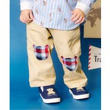 ベージュ | tiny bear モチーフ付きパンツ  10分丈 | F.O.Online Store