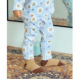 サックス | tiny bear Palette 総柄レギンス  10分丈 | F.O.Online Store