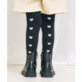 ブラック | ハート・花柄レギンス | F.O.Online Store