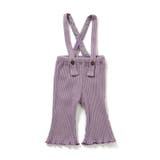 パープル | サスペンダー付きリブパンツ  | F.O.Online Store