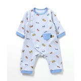サックス | のりもの柄カバーオール | F.O.Online Store