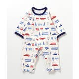 アイボリー | リブ総柄カバーオール | F.O.Online Store