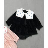 ブラック | 【リンク】ハート襟刺繍ティアードカバーオール | F.O.Online Store