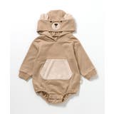 ベージュ | アニマルフード付きボディースーツ | F.O.Online Store