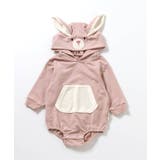 ピンク | アニマルフード付きボディースーツ | F.O.Online Store