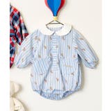 ストライプ柄 | tiny bear ストライプ＆チェックボディースーツ | F.O.Online Store