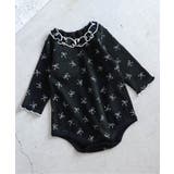 ブラック | 【リンク】ワッフルアソート襟フリルボディースーツ  | F.O.Online Store