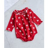レッド | 【リンク】ワッフルアソート襟フリルボディースーツ  | F.O.Online Store