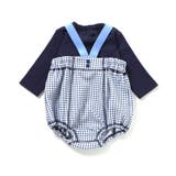 サックス | 【2Pセット】ジャガードサロペット&長袖インナー | F.O.Online Store