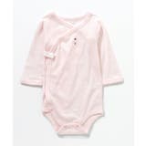 ベビーピンク | ベビー長袖リブボディ肌着 ワンポイント・総柄 | F.O.Online Store