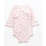 ピンク | ベビー長袖リブボディ肌着 ワンポイント・総柄 | F.O.Online Store