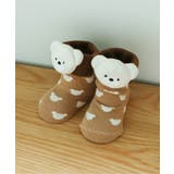 ベージュ | tiny bear Palette ラトル付きソックス | F.O.Online Store