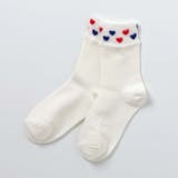 アイボリー | お花・ハート折り返しソックス | F.O.Online Store