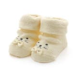 クリーム | くま・ねこふわもこベビーソックス | F.O.Online Store