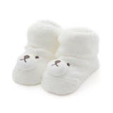 アイボリー | くま・ねこふわもこベビーソックス | F.O.Online Store