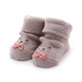 ピンク | くま・ねこふわもこベビーソックス | F.O.Online Store