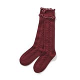 エンジ | メロウケーブルハイソックス | F.O.Online Store