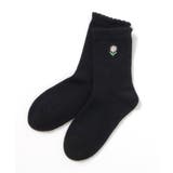 ブラック | ワンポイントモチーフクルーソックス | F.O.Online Store