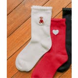 オフホワイト | ワンポイントモチーフクルーソックス | F.O.Online Store