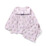 ラベンダー | WEB限定 ブーケ柄前開きパジャマ | F.O.Online Store