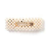 アイボリー | チュール&ビースヘアクリップ | F.O.Online Store