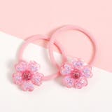 ピンク | お花ラメミニヘアゴム2個セット | F.O.Online Store