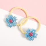 サックス | お花ラメミニヘアゴム2個セット | F.O.Online Store