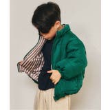グリーン | 【洗える 2WAY】ふわふわ中綿リバーシブル バラエティアウター | F.O.Online Store